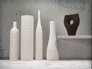 ceramic set 02 by smallaccents 3D Model