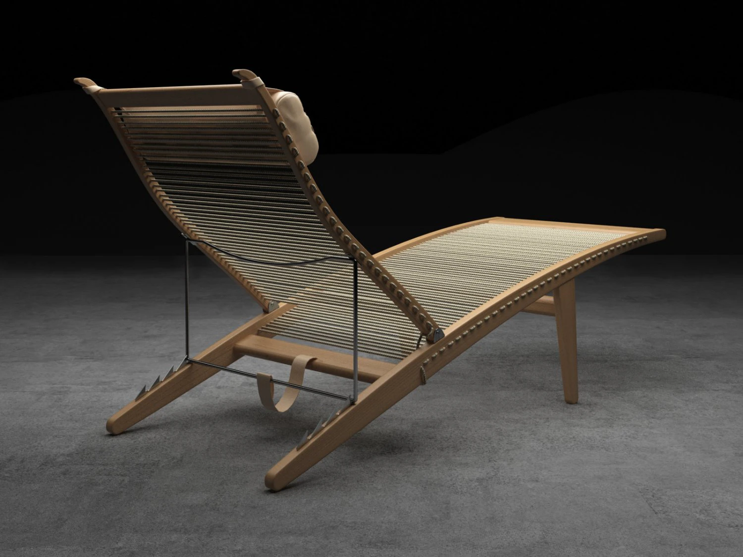 pp524 deckchair by pp mobler 3D Model .c4d .max .obj .3ds .fbx .stl .blend 