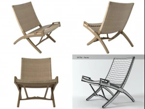 pp mobler tarafından pp512 katlanır sandalye 3D Model