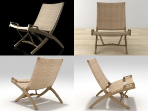 pp512 folding chair by pp mobler 3D 모델