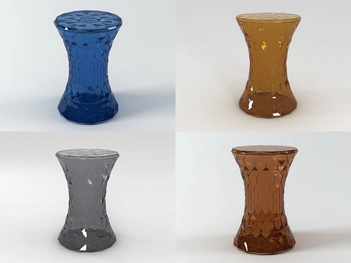 stone by kartell 3D Model .c4d .max .obj .3ds .fbx .stl .blend