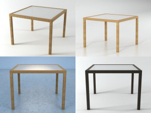 panama dining table 100 by dedon Modèle 3D