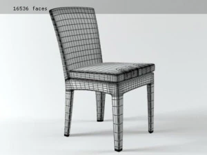 panama sidechair by dedon 3D Model