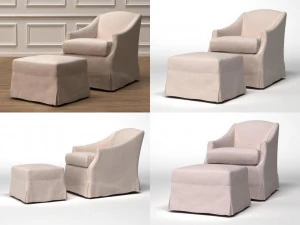 demi kursi berlenganottoman oleh perangkat keras restorasi babychild Model 3D