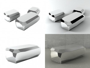rock tables by ldesign 3D Model