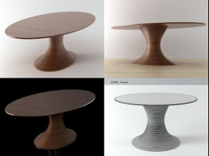 saturno table by fernando jaeger 3Dモデル