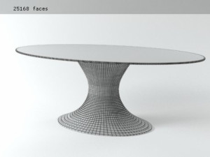 saturno table by fernando jaeger 3Dモデル