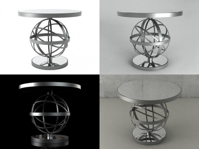 sfera table by baxter 3D Модель .c4d .max .obj .3ds .fbx .stl .blend 