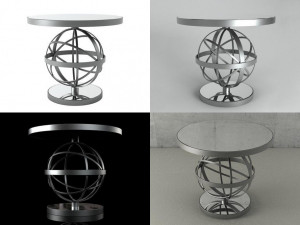 sfera table by baxter 3D Model