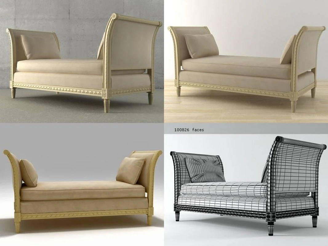 adjustable-ends bench 3D Model .c4d .max .obj .3ds .fbx .stl .blend 