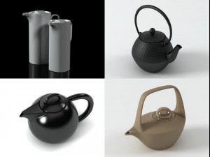 teatime set 3D 模型