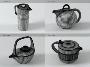 teatime set 3D 模型
