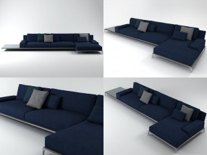 park sofa 01 by poliform 3D मॉडल