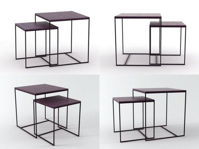 cube tables 3D Model .c4d .max .obj .3ds .fbx .stl .blend 