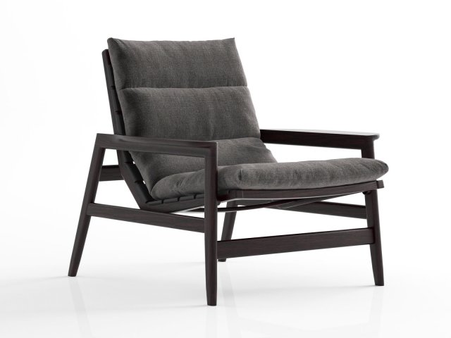 ipanema armchair by poliform 3D Model .c4d .max .obj .3ds .fbx .stl .blend 