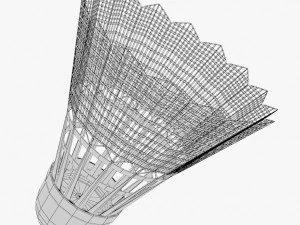 shuttlecock 01 5 3D Model