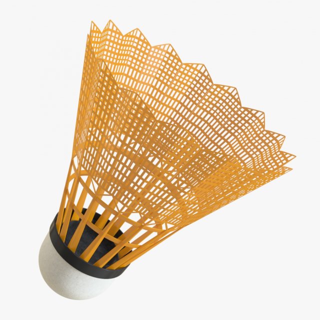 shuttlecock 01 2 3D Модель .c4d .max .obj .3ds .fbx .stl .blend 