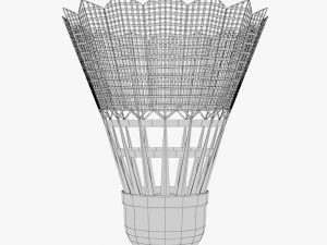 shuttlecock 01 4 3D Model