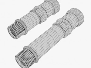plumbing cables 01 fitting 3D Model