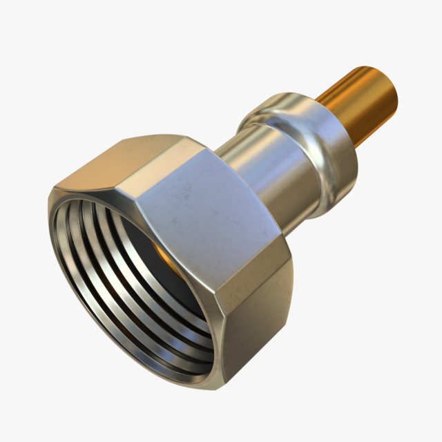 plumbing cables 01 nut 3D Model .c4d .max .obj .3ds .fbx .stl .blend 