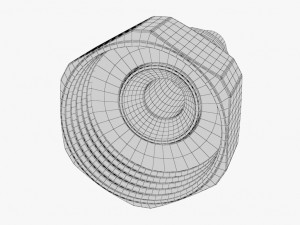 plumbing cables 01 nut 3D Model
