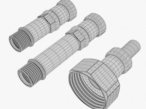 plumbing cables 01 nut fitting Modèle 3D