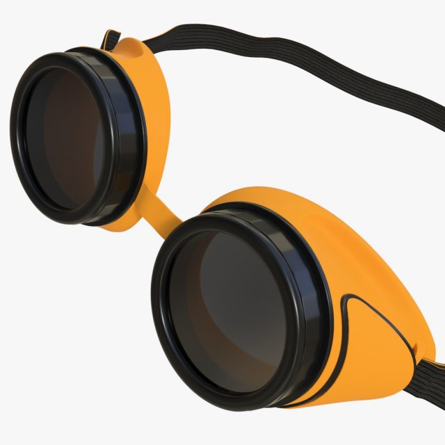protective glasses 02 1 3D Model .c4d .max .obj .3ds .fbx .stl .blend 