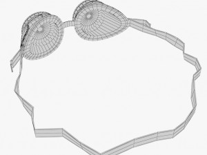 protective glasses 02 1 3D Model