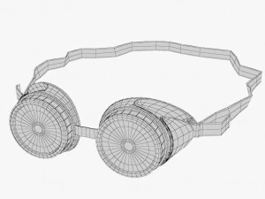 protective glasses 02 2 3D Model