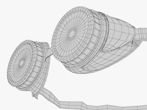 protective glasses 02 2 3D Model