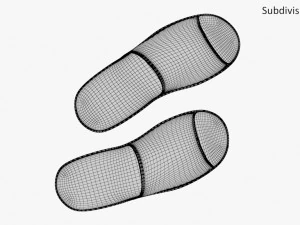 slippes 01 d 3D Model