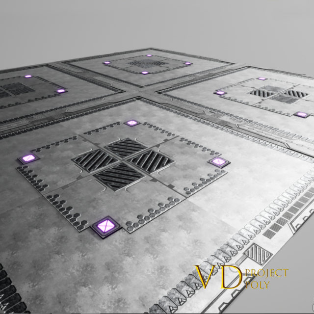 sci fi floor 3Dモデル .c4d .max .obj .3ds .fbx .stl .blend 