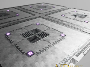 Science-Fiction-Boden 3D Modell