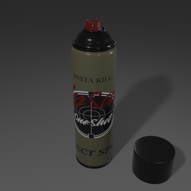 spray can Modelo 3D .c4d .max .obj .3ds .fbx .stl .blend 