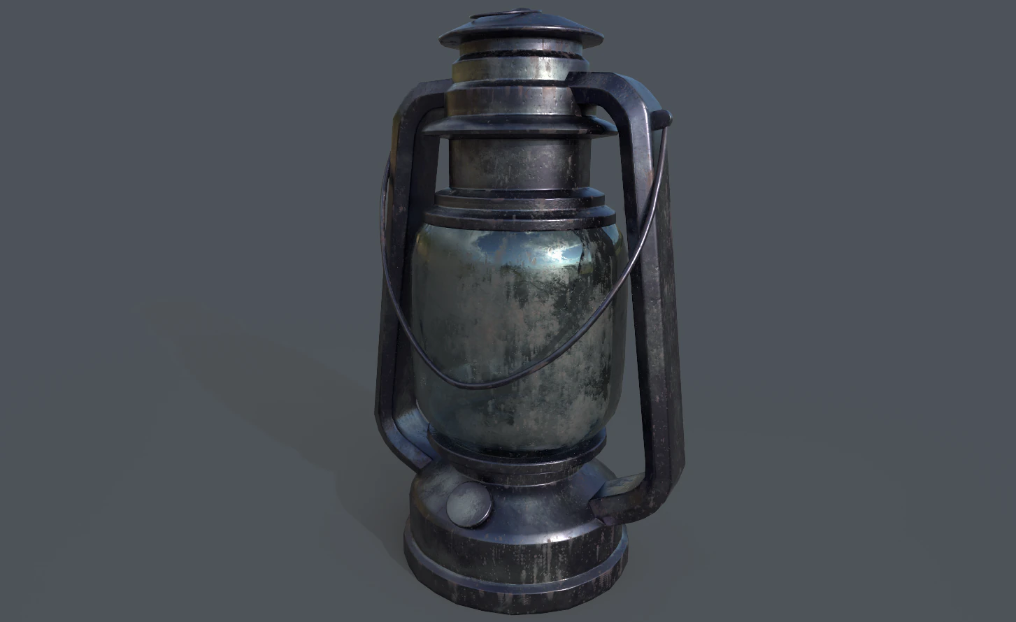 vintage oil lamp 3D Model .c4d .max .obj .3ds .fbx .stl .blend