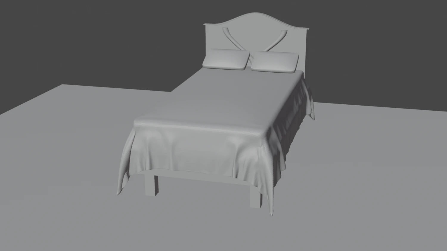 3d bed model 3D Model .c4d .max .obj .3ds .fbx .stl .blend 