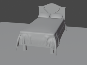 3d bed model 3D Model