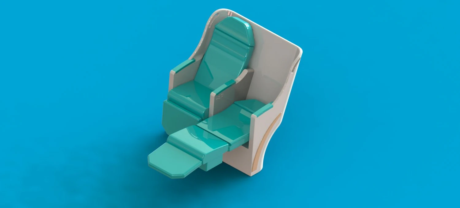 business class airplaneseat 3D Model .c4d .max .obj .3ds .fbx .stl .blend 