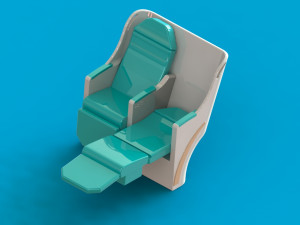 business class airplaneseat 3D-Modell