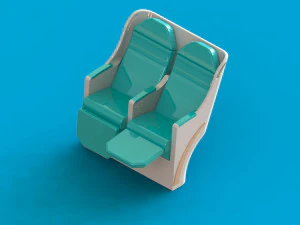 business class airplaneseat 3D Model