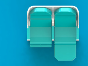 business class airplaneseat Modelo 3D