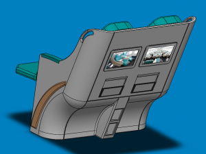 business class airplaneseat Modelo 3D