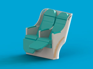 business class airplaneseat Modelo 3D