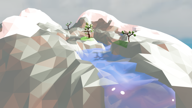 low-poly mountains 3D Modell .c4d .max .obj .3ds .fbx .stl .blend