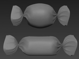 Candy and toffee mock up 3D Модель