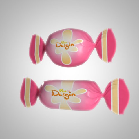 Candy and toffee mock up 3D Модель .c4d .max .obj .3ds .fbx .stl .blend 