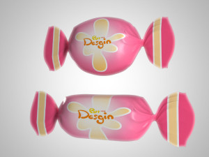Candy and toffee mock up 3D Model