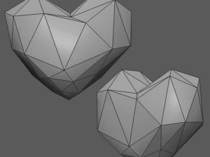laag poly hart 3D Model