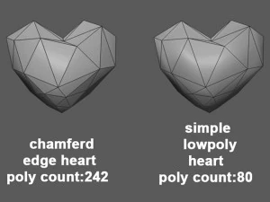 laag poly hart 3D Model