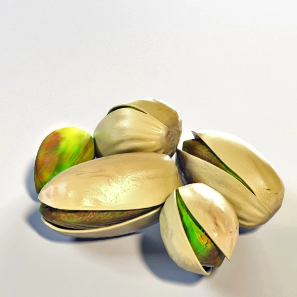 Pistachio 3D Model .c4d .max .obj .3ds .fbx .stl .blend 